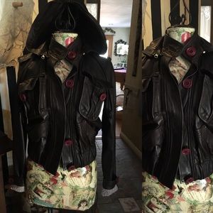 Takingoffofposh Chocolate colored Leather Jacket